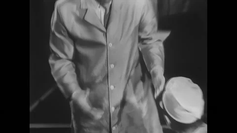 EL SEGUNDO - 1966 - Roderick explains to Fitch how the Surveyor spacecraft's Stock Footage 296405325