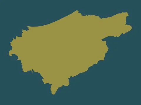 El Tarf, Algeria. Solid color shape 库存插图