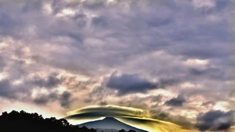 El Teide, the highest volcano of Spain on Tenerife, has a sombrero, Stock Photos