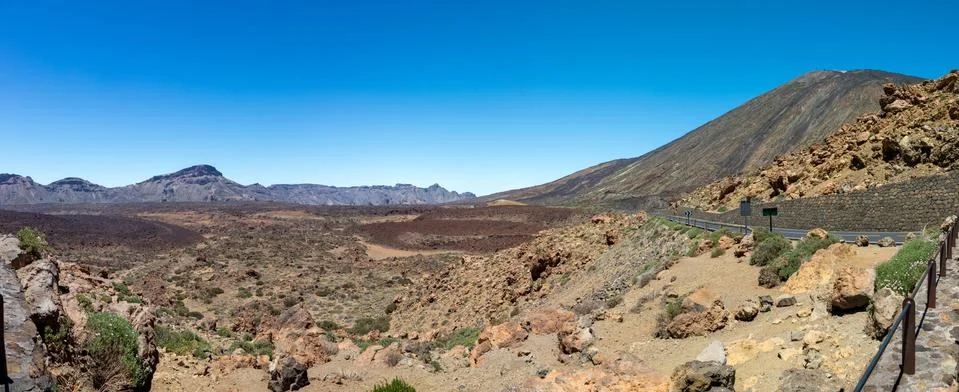 El Teide panoramic Viewpoint Stock Photos