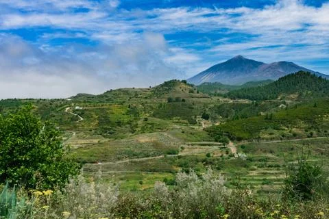 El Teide the super volcano Stock Photos