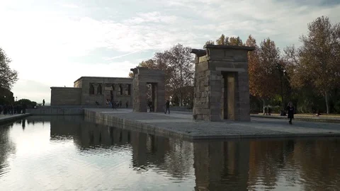 The El Templo (Temple Of Debod) Monument In Madrid Stock-Footage 71229563