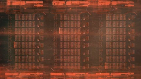 Elaborated hacking attack, strings of programming code on screen, data theft Stock Footage 86233618