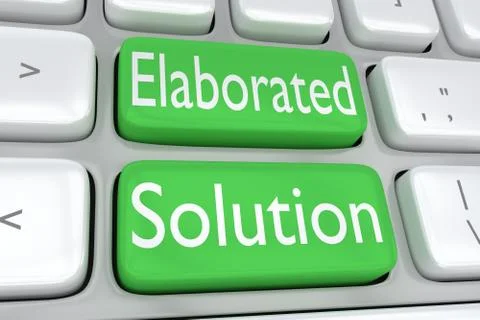 Elaborated Solution concept Stockillustratie