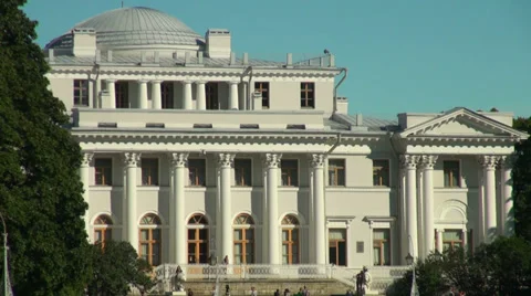 Elagin Palace Stock Footage 29657011