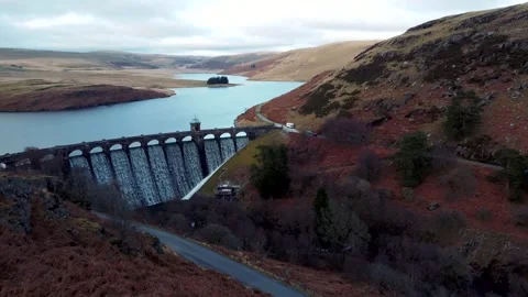 Elan valley  dam Stock Footage 279012120