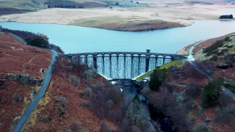 Elan vally Dam Stock Footage 279003833