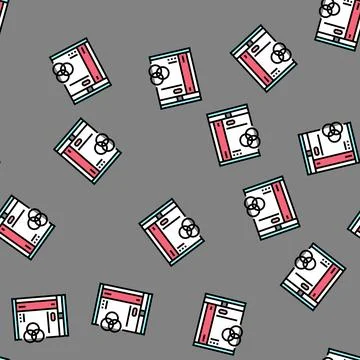 Elastic bands orthodontist vector seamless pattern Illustration