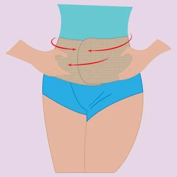 Elastic belt Stock Illustration