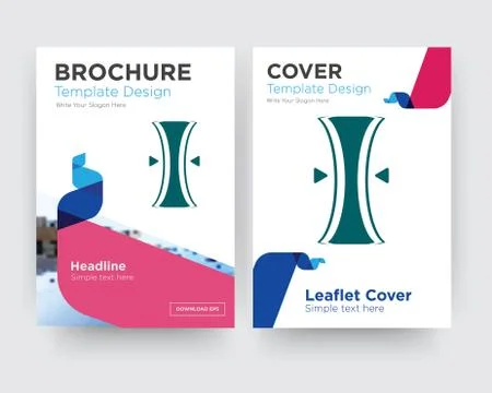 Elastic brochure flyer design template Free Stock Illustration