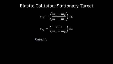 Elastic Collision where the second object is initially at rest Stock Footage 335190548