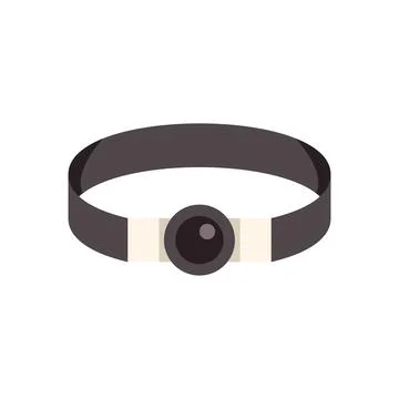 Elastic headlamp flashlight for working in the dark Stock Illustration