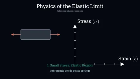 The elastic limit of a substance Stock Footage 335190725