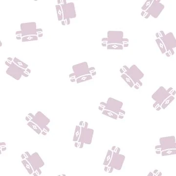 Elastic pocket glyph vector seamless pattern 库存插图