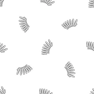 Elastic spring coil pattern seamless vector Stock Illustration