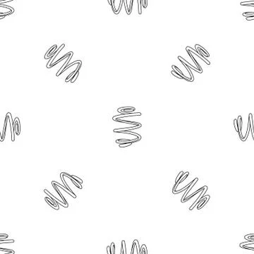 Elastic spring pattern seamless Stock Illustration