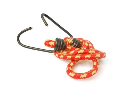 Elastic strap on white background.(with Clipping Path). Foto stock