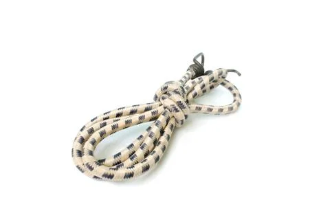 Elastic strap on white background.(with Clipping Path). Foto stock