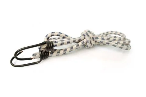 Elastic strap on white background.(with Clipping Path). Foto stock