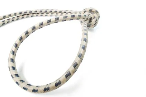 Elastic strap on white background.(with Clipping Path). Foto stock