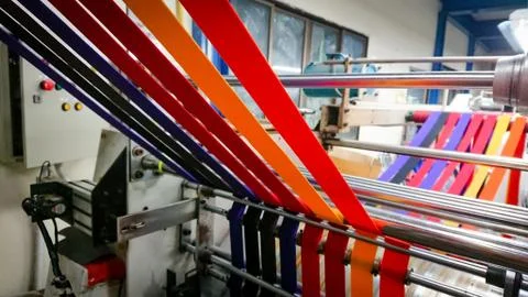 Elastic Tape Full color Long lines Stock Photos