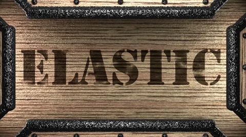 Elastic on wooden stamp Видео 8766492