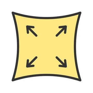 Elasticity icon vector image. Stock Illustration