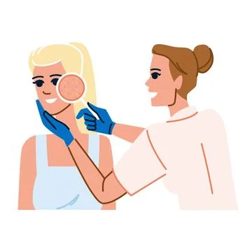 Elasticity skin analysis vector Stock Illustration