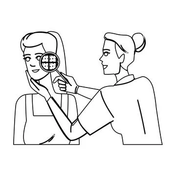 Elasticity skin analysis vector Stock Illustration