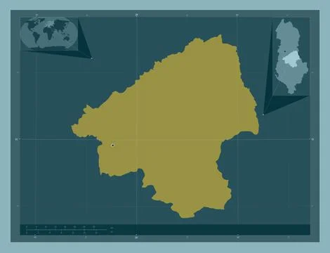 Elbasan, Albania. Solid color shape 스톡 일러스트