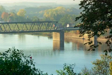 Elbe bridge in Germany Stock Photos