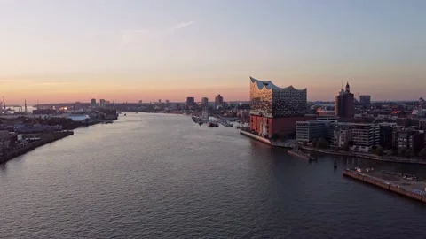 Elbe Hamburg Video stock 163764285