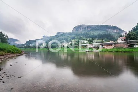 Elbe River in Czech Republic Stock Photos