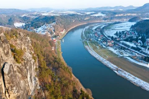Elbe River Foto stock