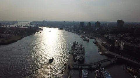 Elbe_ferry Stock Footage 91361008