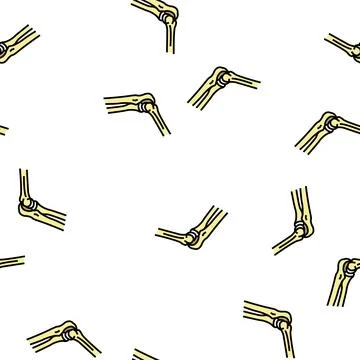 Elbow bone vector seamless pattern Illustrazione stock