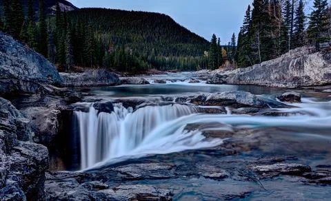 Elbow Falls Alberta Stock Photos