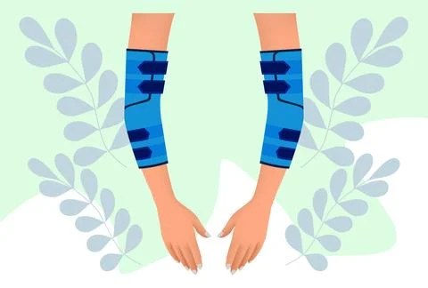 Elbow Pad Concept Illustration Stock Illustration
