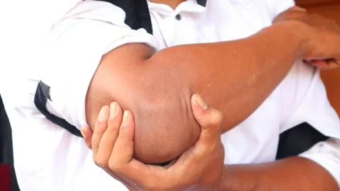 Elbow pain Stock-Footage 334315632
