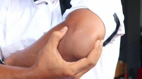 Elbow pain Stock-Footage 334315653