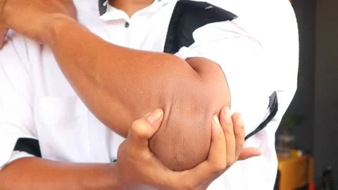 Elbow pain Stock-Footage 334315654