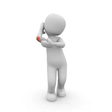Elbow pain Stock Illustration