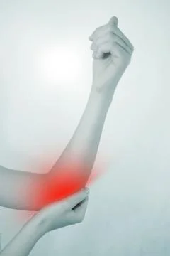 Elbow pain Stock Illustration