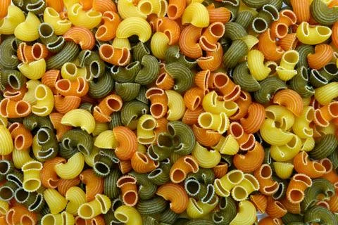Elbow pasta texture Stock Photos