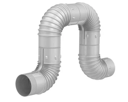 Elbow pipe connection Stock Illustration