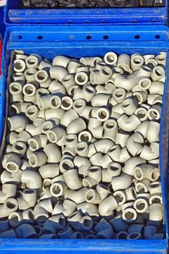 Elbow pipe joint Stock Photos