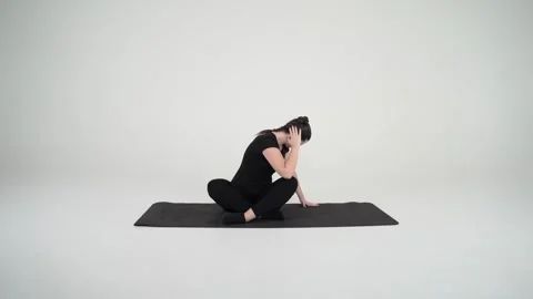 Elbow Side Crunch Stock Footage 314194676