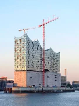 Elbphilharmonie in the Evening Foto stock