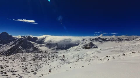 Elbrus Day Stock Footage 98702604