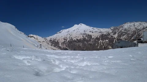 Elbrus mount view on a sunny day Stock Footage 89815364